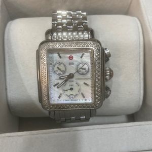 Michele Diamond Deco Watch